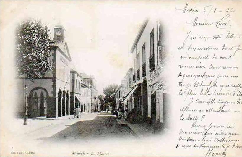 AFRIQUE. ALGERIE. MEDEA. Vue sur La Mairie.