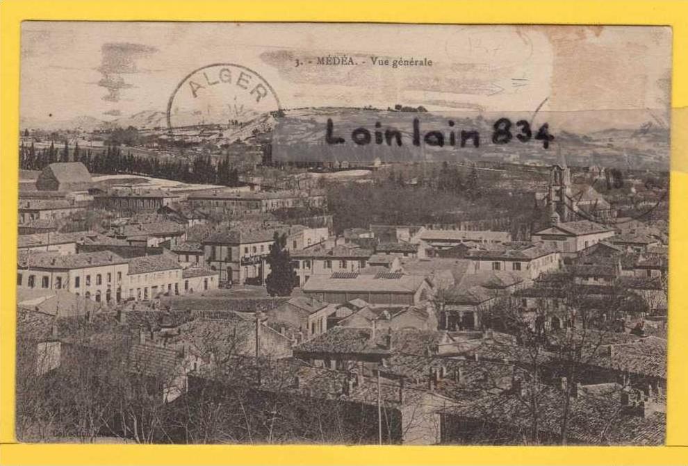 - 3 - MÉDÉA - vue générale -  bon état, 1920, écrite.