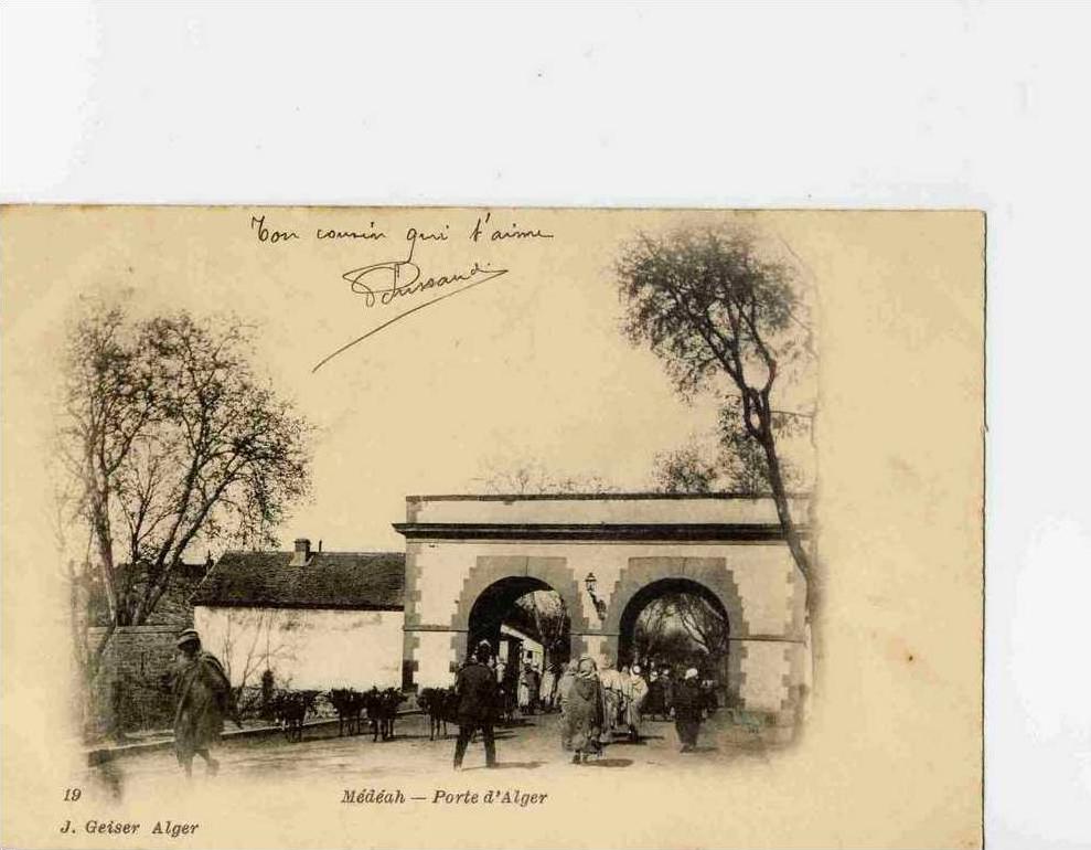 ALGERIE. MEDEAH. PORTE D'ALGER