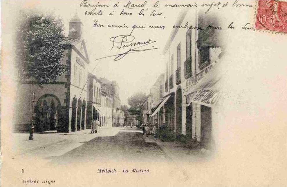 ALGERIE. MEDEAH. LA MAIRIE