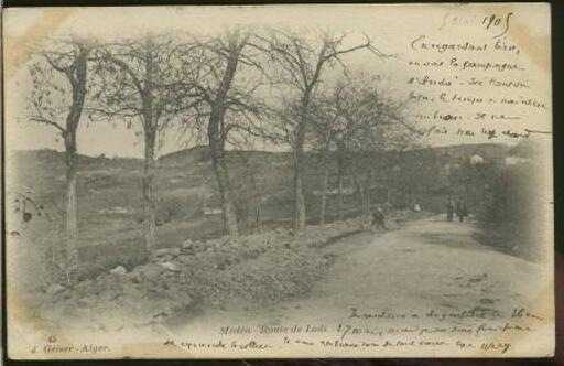 ALGERIE MEDEA /   Route de Lodi