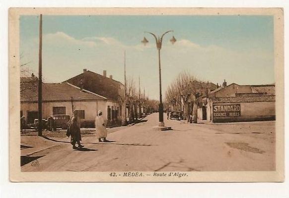 Algérie - Médéa - route d'Alger - 9 X 14 non écrite