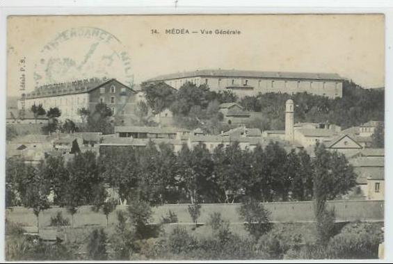 J 231 CPA    ALGERIE    MEDEA  VUE GENERALE