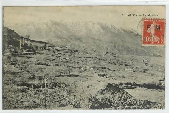 J 230 CPA    ALGERIE    MEDEA  LA MOUZAIA