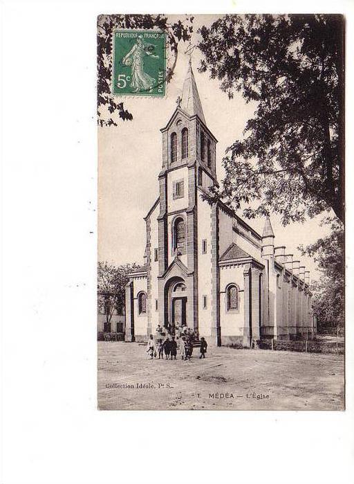 Médéa L'Eglise + Cachet Ministère de la Guerre (1)