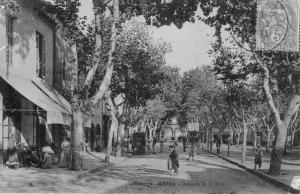 MEDEA..AVENUE DE LA GARE..ANIME....1906..DOS  DIVISE