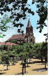 CPSM petit format d´Algérie MEDEA - l'église -