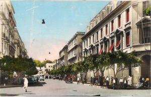 ALGERIE MOSTAGANEM  AVENUE DU 1er DE LIGNE CPSM NO 1594 TRES ANIMEE