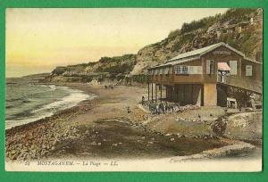 cpa   ALGERIE  Mostaganem   la Plage      ......LMH2