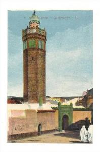 cp, Algérie, Mostaganem, La Mosquée, écrite 1947