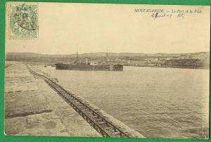 cpa  Algérie  MOSTAGANEM  -  Le Port et la Ville   ...............KER1