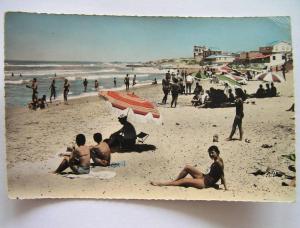 Cpsm, Carte photo, très belle vue animée, Mostaganem, plage des sablettes