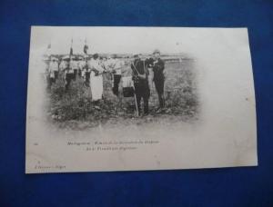 CPA avant 1906. Algérie.Mostaganem. Remise de la décoration du drapeau du 2ème tirailleurs algériens.