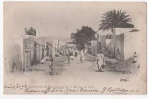 ALGERIE - environs de MOSTAGANEM - une rue de Tijdit