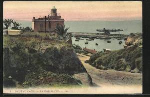 CPA Mostaganem, La Route du Port, Leuchtturm