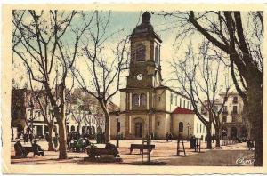 CPSM Mostaganem . La Place de la République  L´Eglise