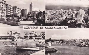 afrique,africa,COLONIE,AL GERIE FRANCAISE,MOSTAGANEM ,MUSTAGANAM,MOUSTAGHANIM, 1958,port,4 vues
