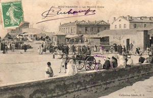 ALGERIE  MOSTAGANEM  Le Marché Arabe