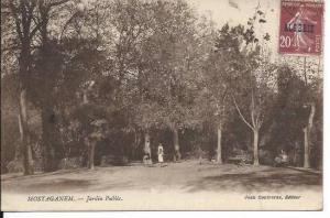 Mostaganem CPA Jardin Public Très bon état (Edit. Jean Contreras)