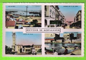 MOSTAGANEM / LE PORT / AVENUE DU 1er DE LIGNE / HOTEL DE VILLE / PLAGE DE LA SALAMANDRE / Carte vierge