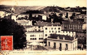 MOSTAGANEM QUARTIER DE L'HOPITAL ECRITE CIRCULEE 1912