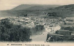 ALGÉRIE - MOSTAGANEM - Panorama du Quartier arabe