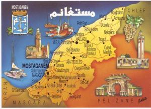 ALGERIE - Mostaganem - CP - Carte géographique - Tourisme - Neuve/Mint