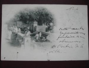 MOSTAGANEM - Fontaine et abreuvoir à l´entrée de la ville - Précurseur 1900