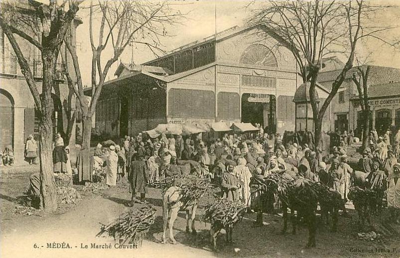 CPA Algérie - Médéa - Le Marché couvert (PS N°6)