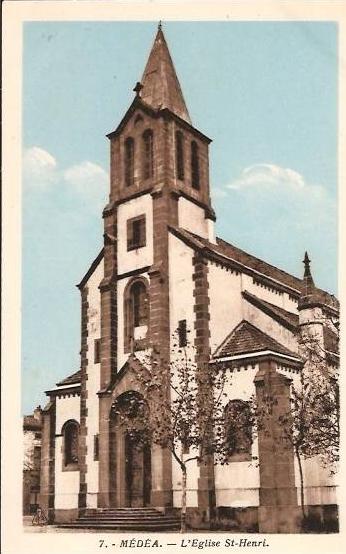 ALGERIE- ref no 589- medea - l eglise st henri  - bon etat