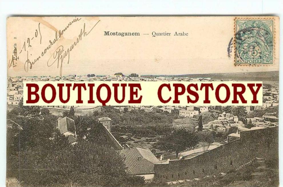 MOSTAGANEM - Quartier Arabe - Dos Scanné