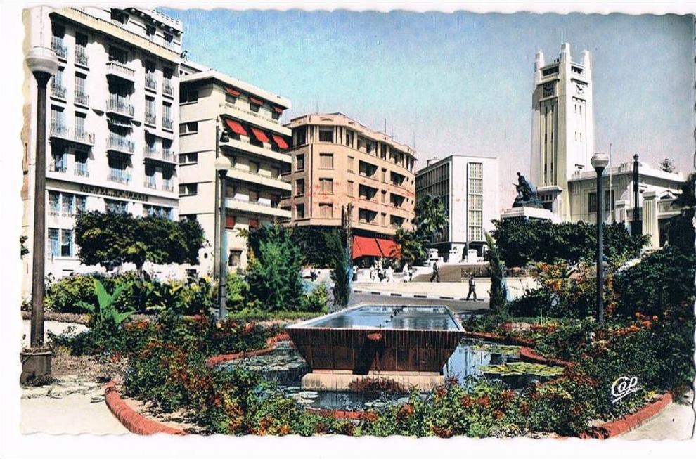 MOSTAGANEM.Algerie.square docteur Querat.1962.