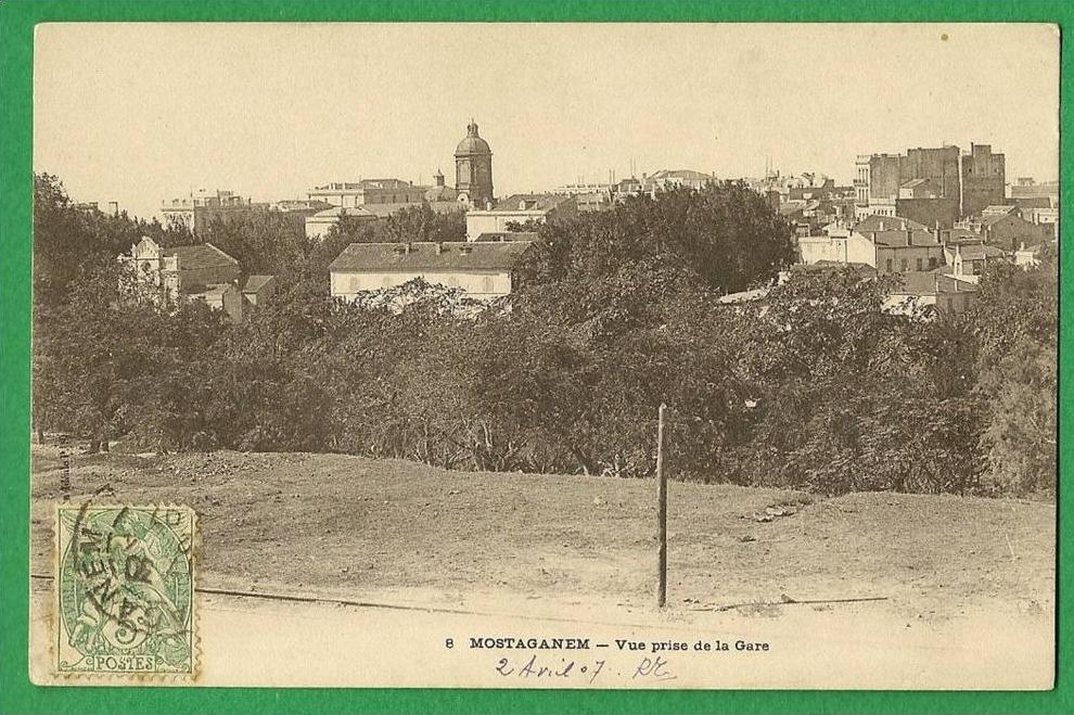 cpa    ALGERIE      MOSTAGANEM   -  Vue Prise de la Gare       ...............LMH1