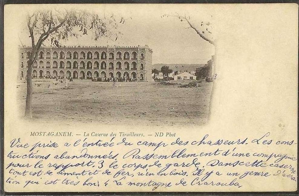 - CPA ALGERIE - Mostaganem, la caserne des Tirailleurs