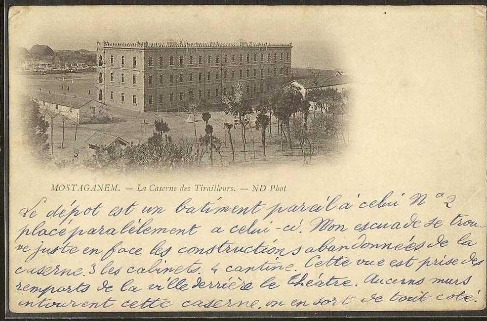 - CPA ALGERIE - Mostaganem, la caserne des Tirailleurs