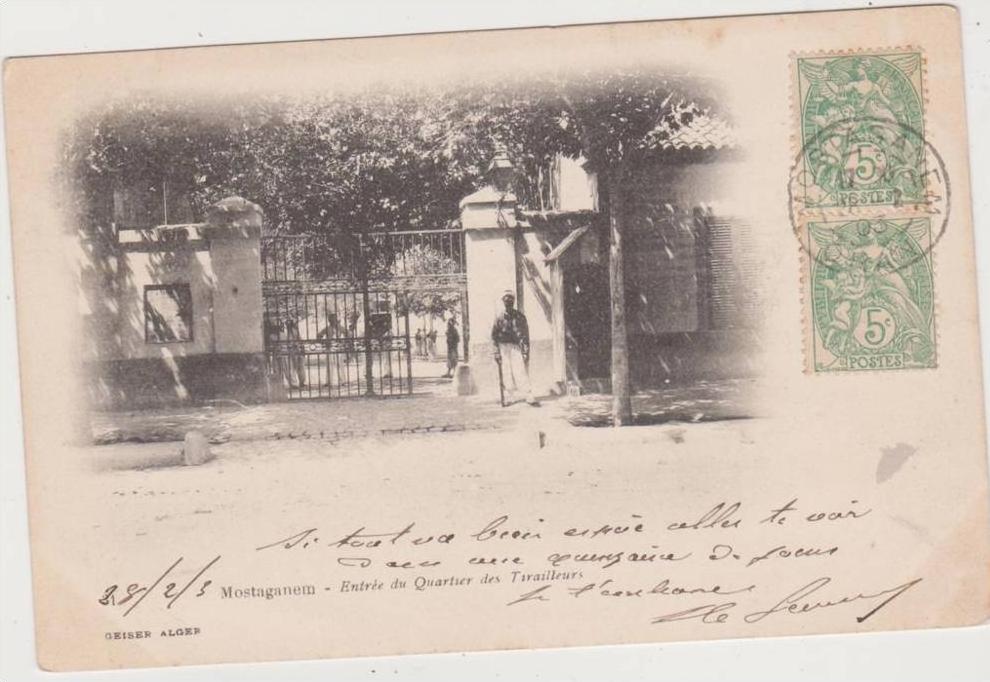 MOSTAGANEM...ENTREE DU QUARTIER DES TRAVAILLEURS