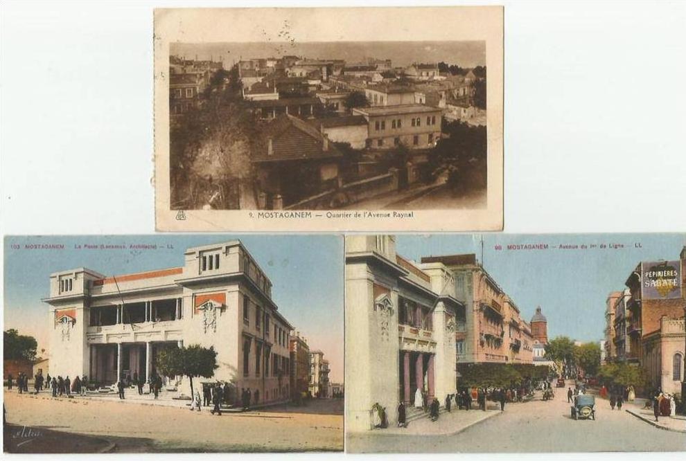 MOSTAGANEM Algérie 3 cartes postales