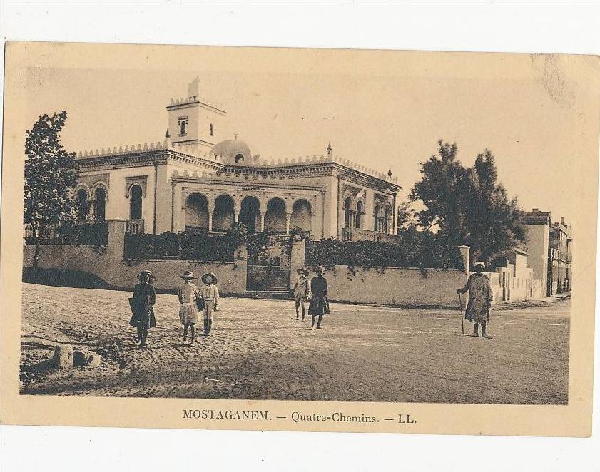 MOSTAGANEM QUATRE CHEMINS CPA ALGERIE BON ETAT