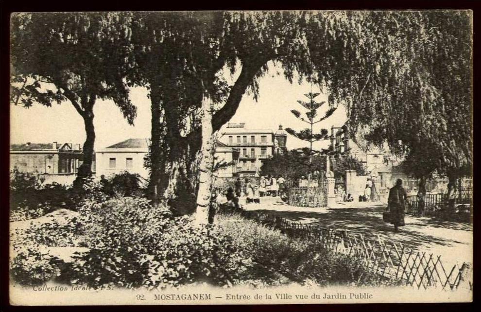 Cpa  Algérie  Mostaganem  entrée de la Ville vue du jardin public    LEQ6