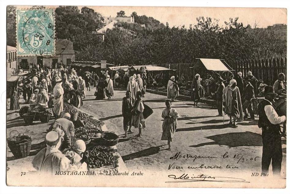 ALGERIE - MOSTAGANEM - Le Marché Arabe
