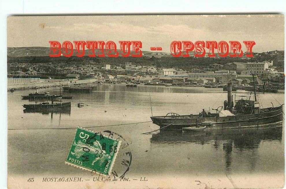 ALGERIE - MOSTAGANEM - Un Coin du Port - Dos Scané