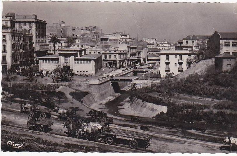 MOSTAGANEM (Oran) - Perspective sur la Ville et les 3 Ponts - 1958