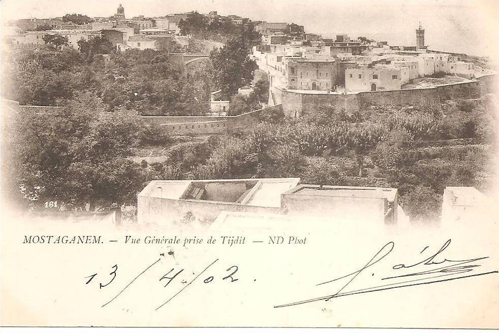 algérie MOSTAGANEM   vue    prise   de  tijdit