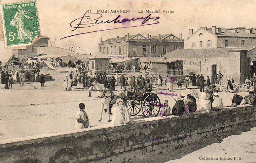 ALGERIE  MOSTAGANEM  Le Marché Arabe