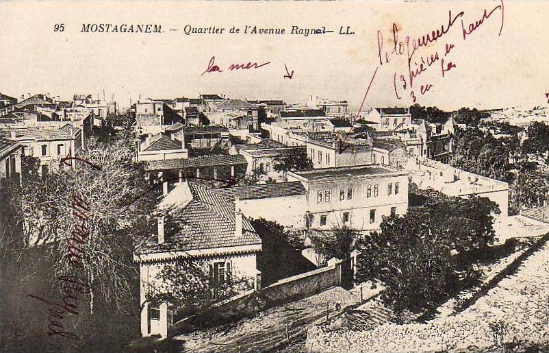 ALGERIE  MOSTAGANEM  Quartier de l'Avenue Raynal  ...... ( Ref FA362 )
