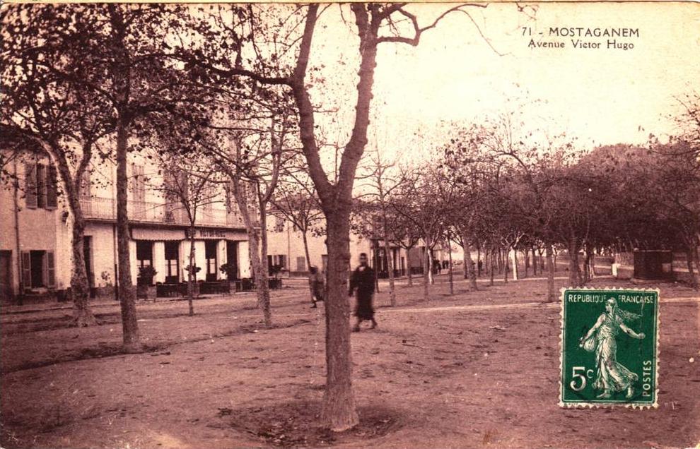 MOSTAGANEM AVENUE VISTOR HUGO ECRITE CIRCULEE 1914