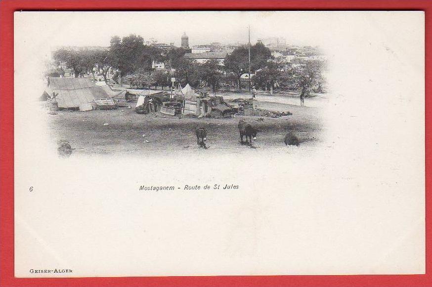 CPA Algérie - Mostaganem - Route de Saint Jules (Geiser N°6)