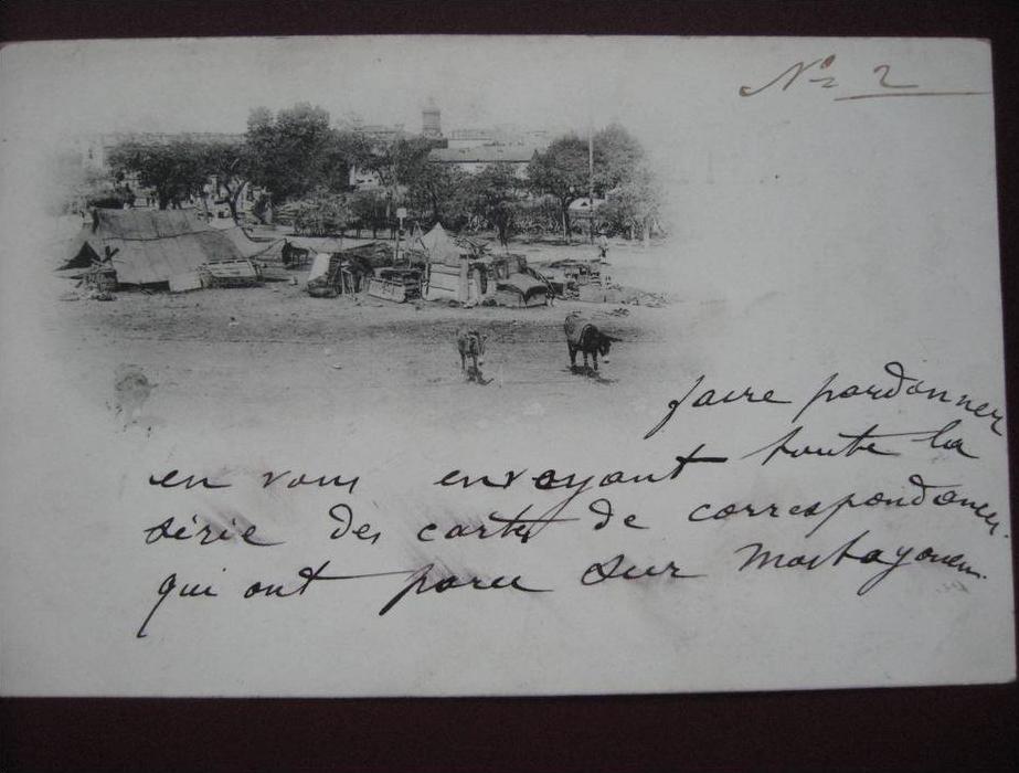 MOSTAGANEM - Revendeurs et barbiers arabes - Précurseur 1900