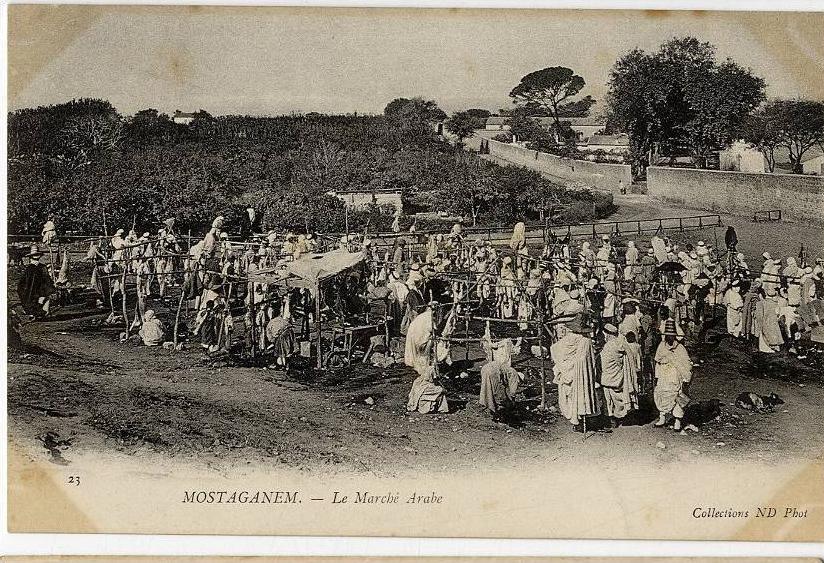 ALGERIE   MOSTAGANEM   LE MARCHE ARABE