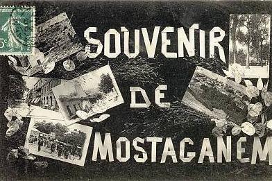 cpa multivues-Algerie-souveni r de Mostaganem